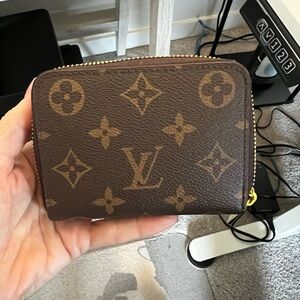 Brown Monogram Card Wallet